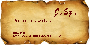 Jenei Szabolcs névjegykártya